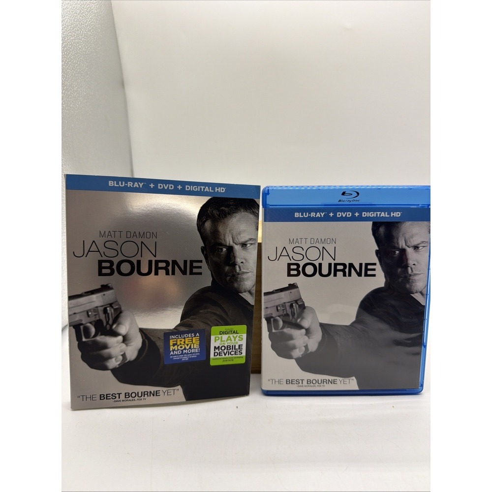 Jason Bourne Blu-ray With Slipcover Matt Damon 2016 Universal Pictures PG-13